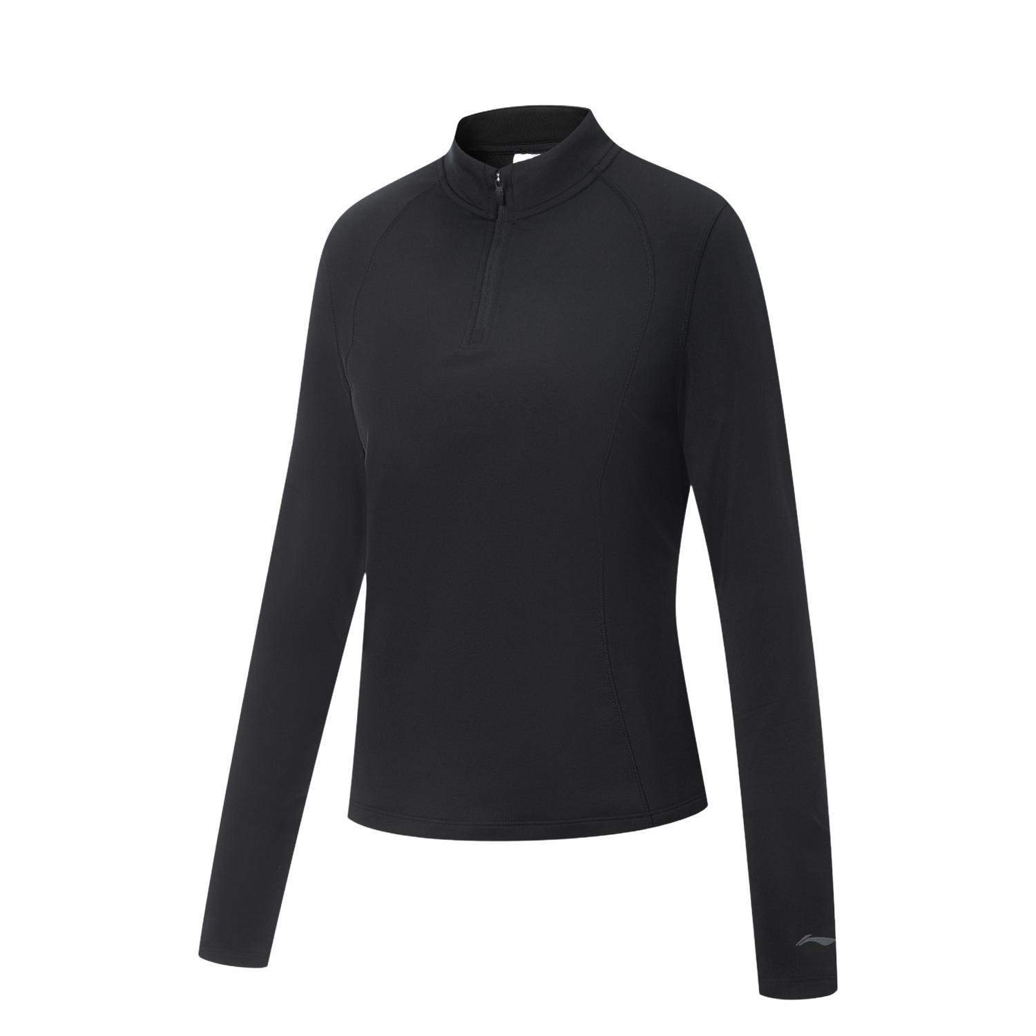 

Li-Ning Fitness Series Thermal Locking Dry And Comfortable Stand Collar Logo T-Shirt Women tops ATLV254-1 2XL