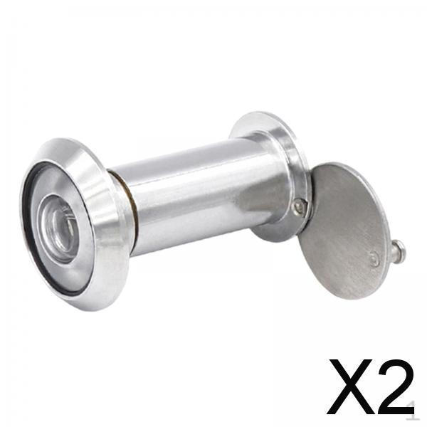 

2x Дверной глазок Домашний Прочный Скрытый Дверной Стеклянный Объектив для Металлических Дверей