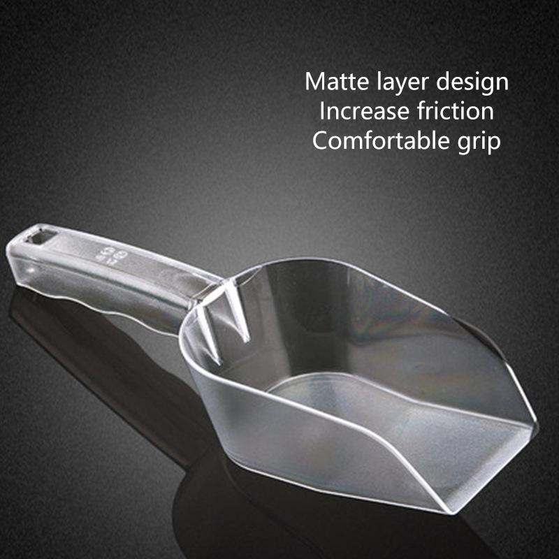 1Pcs Bar Buffet Wedding Favor Party Ice Sugar Sweets Candy Clear Acrylic Scoops Kitchen Gadget Dessert Grain Dry Goods Shovel
