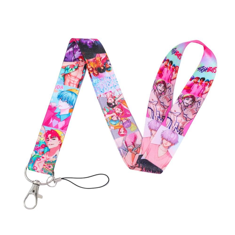 

Cartoon Mobile Phone Lanyard Neck Card Tag Lanyard Neck Key Chain Office Pendant Gift