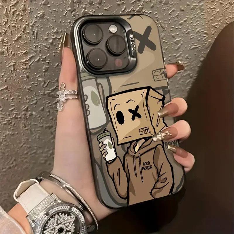 Laser Paper Bag Style iPhone 17Pro Case for Models 16/15/14/13/12/11/XsMax