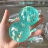 Transparent Ocean Sensory Fidget Toy Cube Shape Stress Relief Ball  for Table Decoration
