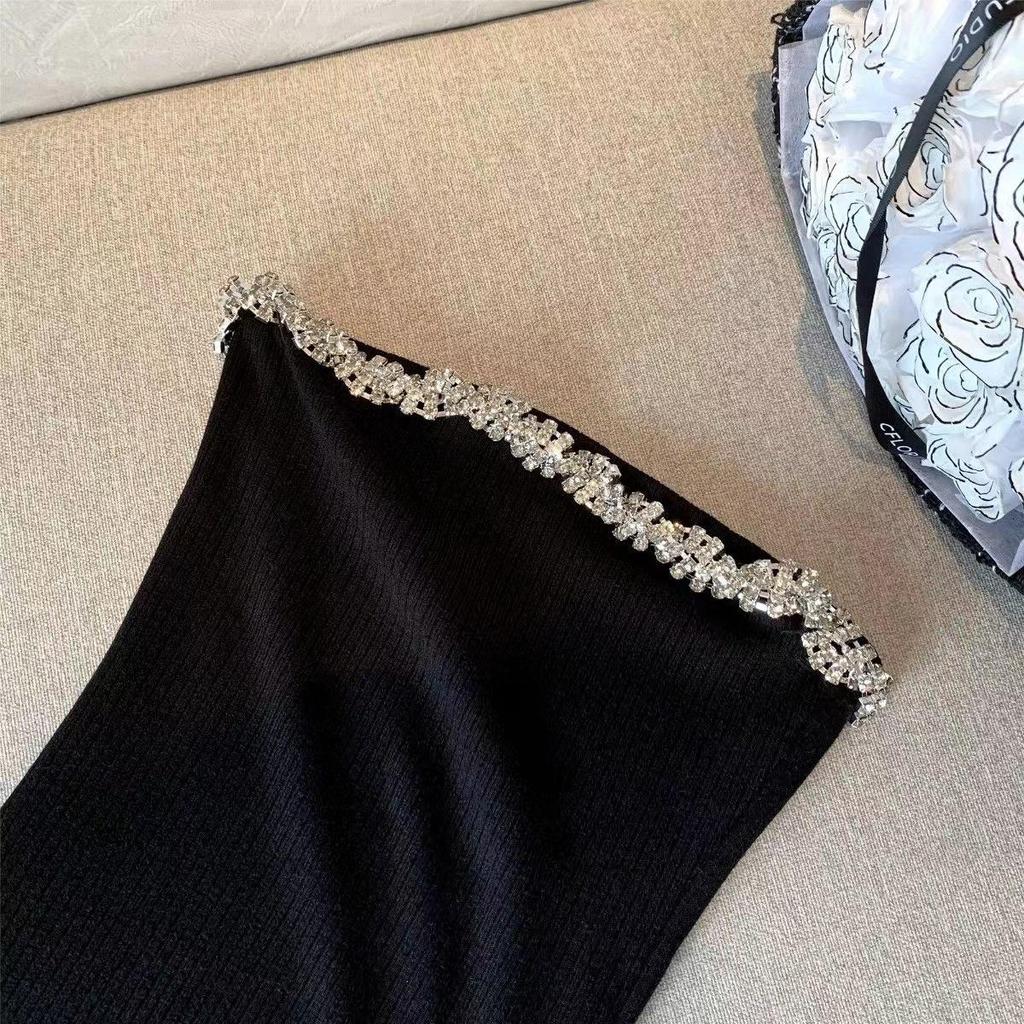 Big Sister Top-Tier Sequined Strapless Little Black Dress