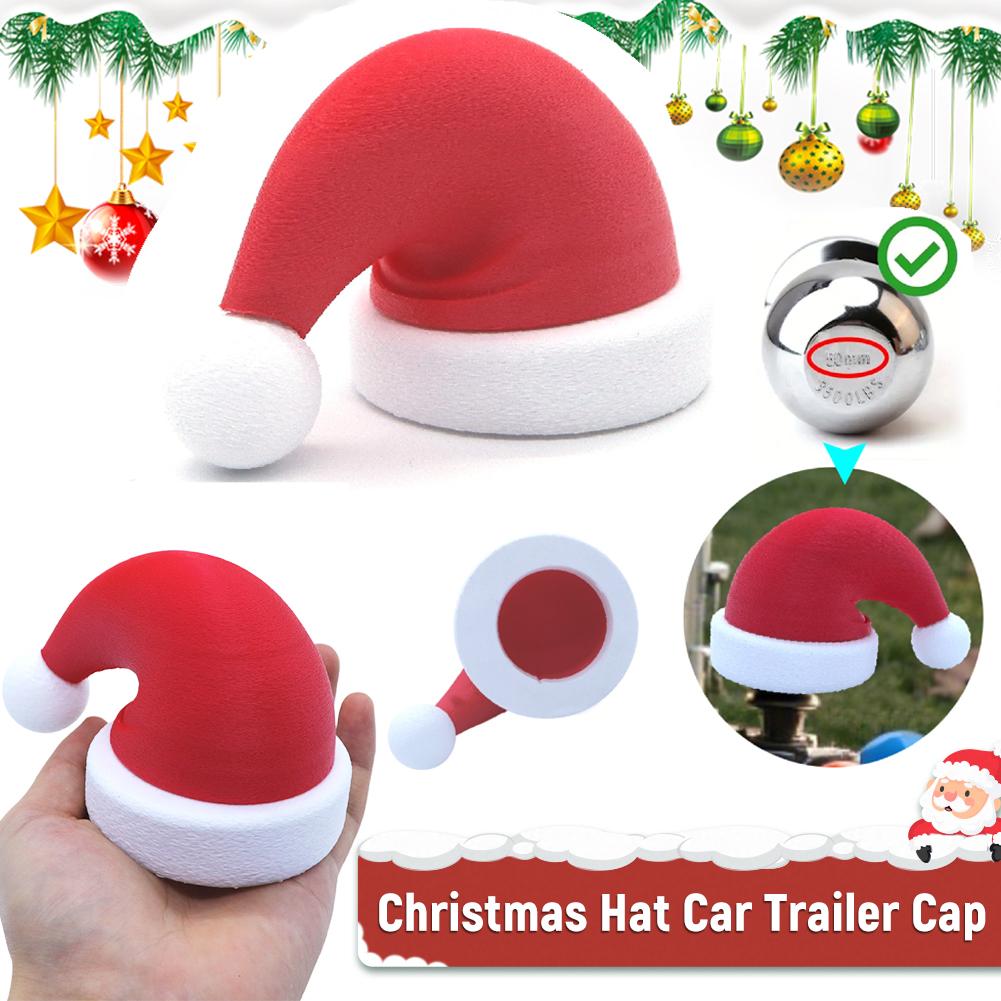 Christmas Hitch Cover Novelty Holiday Design Hitch Cover Durable ABS Plastic Trailer Ball Cover Christmas Car Decor