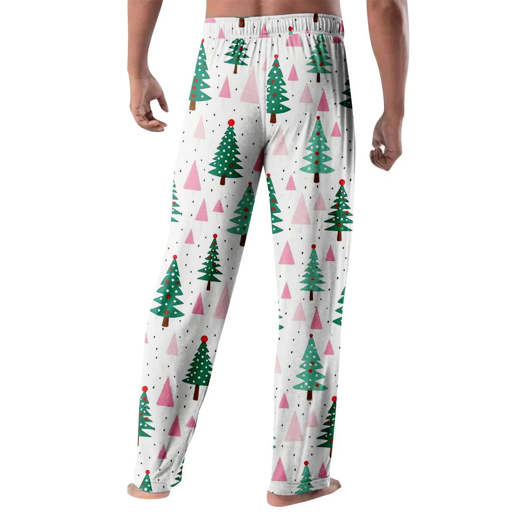 Anime Pysjamasbukser Nattøy Uformelt snøring Elastisk midjebukser Behagelig rett yoga løse bukser