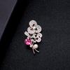 Elegant Peony Brooch: High-End Chinese Style Corsage Pin