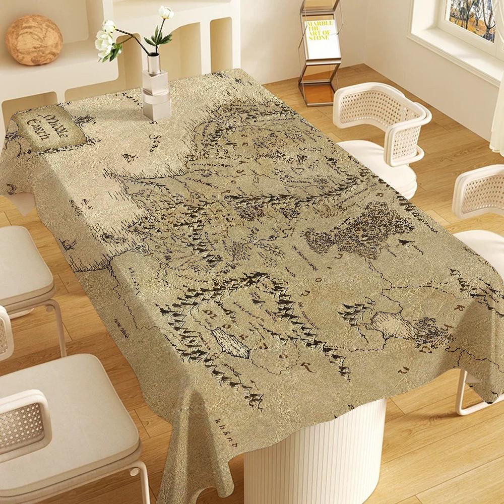 L-Lords Game Rings Home Tablecloths Dining Decoration And Rectangular Table Accessories Waterproof Cloth Anti-Stain