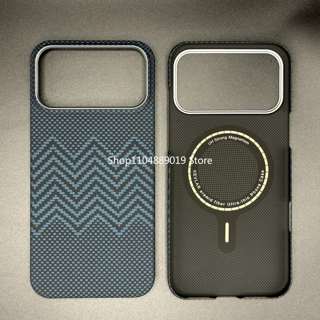 Real Carbon Fiber Case for iPhone 17 Air 16 15 Pro Max MagSafe Kevlar Phone Cover Aramid Fiber Tough Case for iPhone 16/15/14