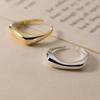 BFCLUB Silver Color Rings for Women Simple Geometric Handmade Irregular Retro Ring Gold Fashion Allergy For Birthday Gift