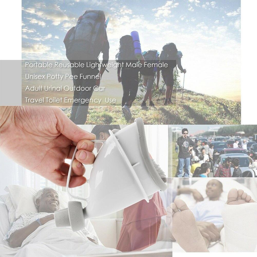 Outdoor Tragbare Urin-Toilette Hilfe Auto Reise Erwachsene Urinale Für Männer Frauen Kinder Töpfchen Trichter Pinkeln Camping Notfalltoilette