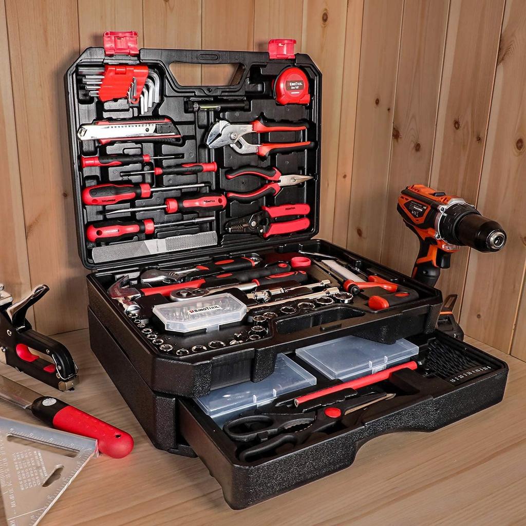 Home Tool Kit for Home and Includes Storage Case for and Suitable for and Other Maintenance Also suitable for Furniture Assembly and Repairs, Repairs,