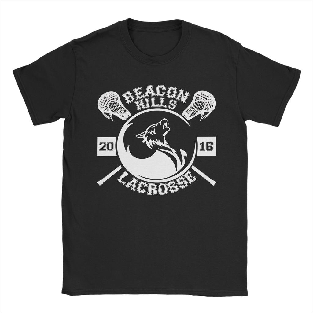 Beacon Hills lacrosse Teen Wolf  T-Shirt Men Women  Vintage Cotton Tees Crewneck Short Sleeve T Shirt Plus Size Clothes