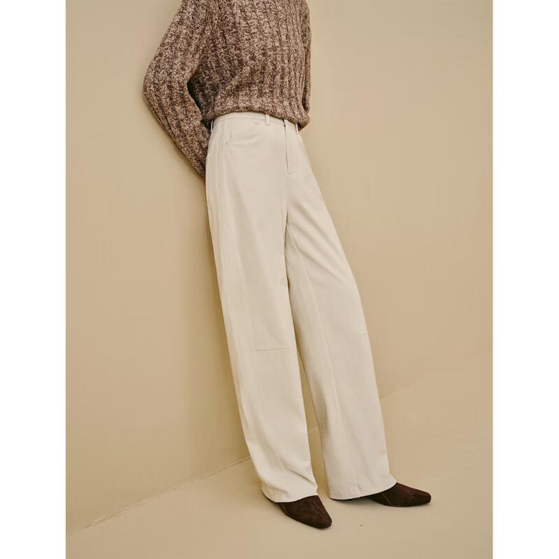 INMAN Women's Casual High-Waist Brushed Banana Pants