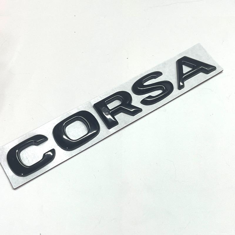 

Newest ABS OPEL COSRA Letters Emblem Logo Car Stickers Car Rear Trunk Tail Bumper Badge Styling Auto Accessories For Opel Corsa 1pcs