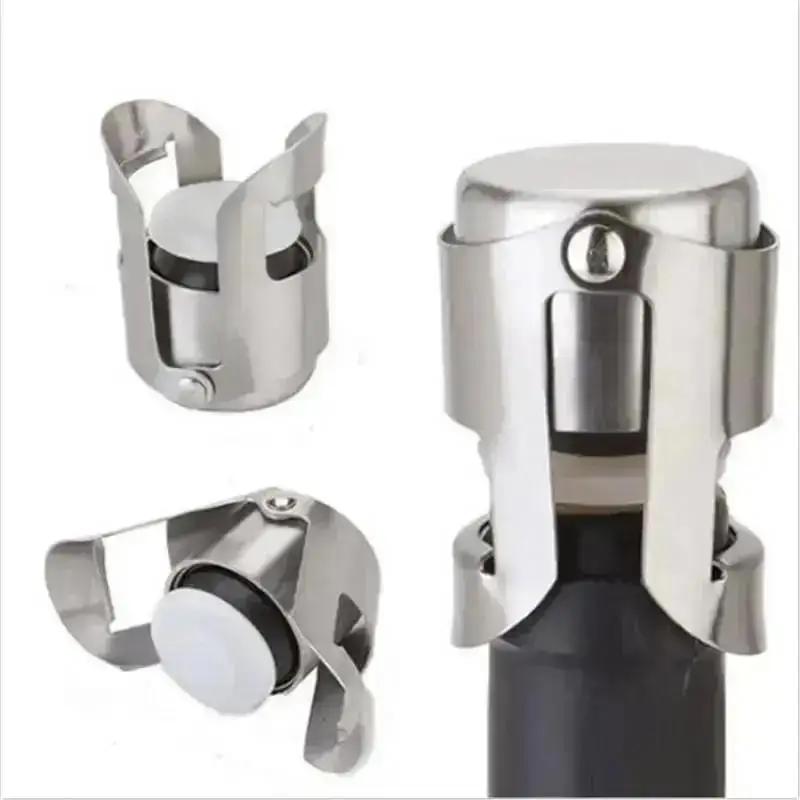 Household Convenience Small Tools Professional Stainless Steel Champagne Sparkling Wine Bottle Sealer Stopper Accessories