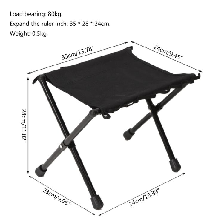 Camping Folding Stool Aluminum Alloys Frame Lightly Weight Chair Small Bench