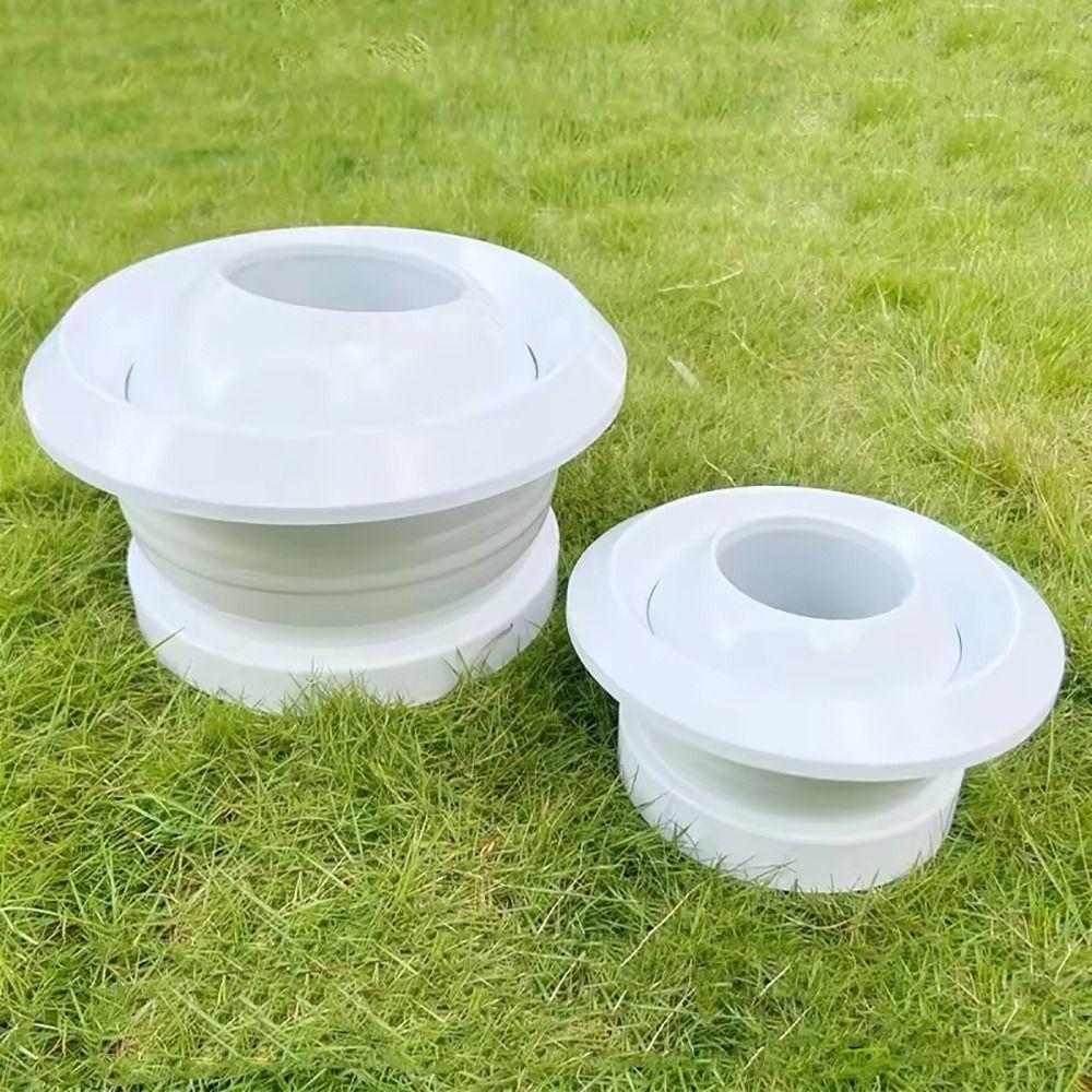 1Pcs Circular Air System Outlet Valve Adjustable White Spherical Nozzle Air Vent 75/100/150/200mm ABS Central Ventilation Outlet