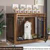 Solid Wood Dog Crate with Toilet Separation - Small to Medium Dog Wooden Cage/Villa