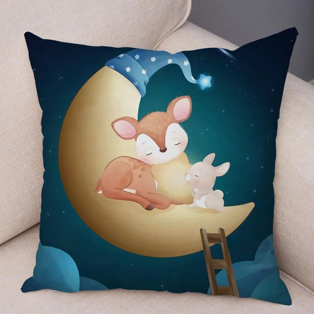 Мультфильм Животное Лев Декоративная Наволочка Офис Гостиная Автомобиль Украшения Дома Наволочка 40x40cm 544₽