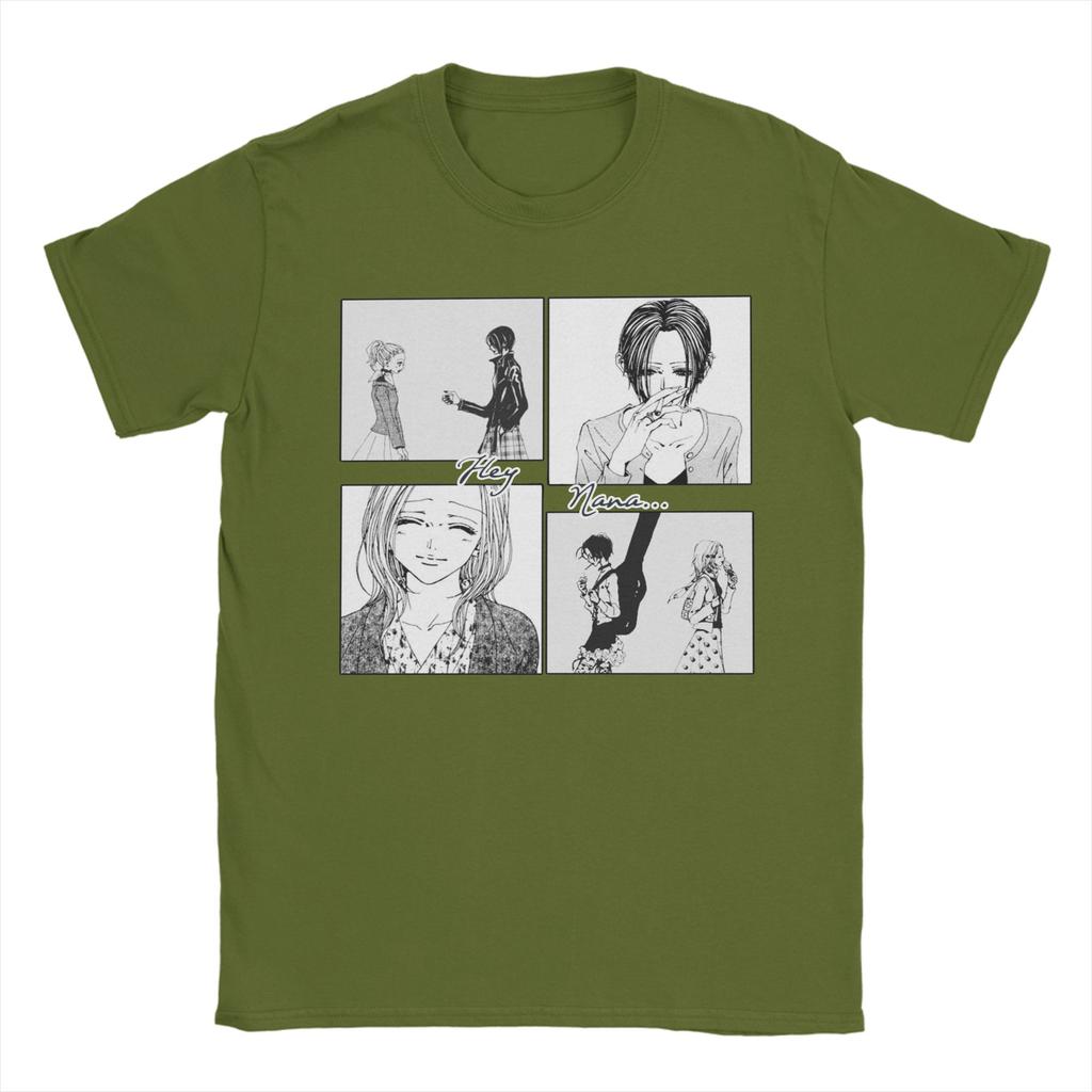 Novelty Hey Nana T-Shirt Men O-neck Short Sleeve Tops Nana Osaki Anime Manga Cotton Summer Clothing