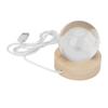 Crystal Ball Light Projection Galaxy Wooden Base Home Decor 5V LED Crystal Ball Lamp