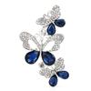 Big Rhinestone Butterfly Brooches For Women Color Butterfly Insects Party Casual Brooch Pins Gifts