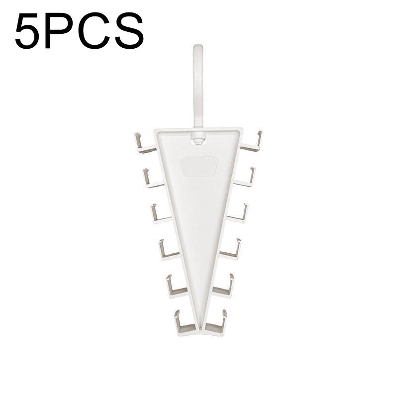 V Shaped Space Saving Hanger 12 Hooks Clothes Organizer Vertical Closet Storage Rack For Bedroom Wardrobe Hat Belt Scarf