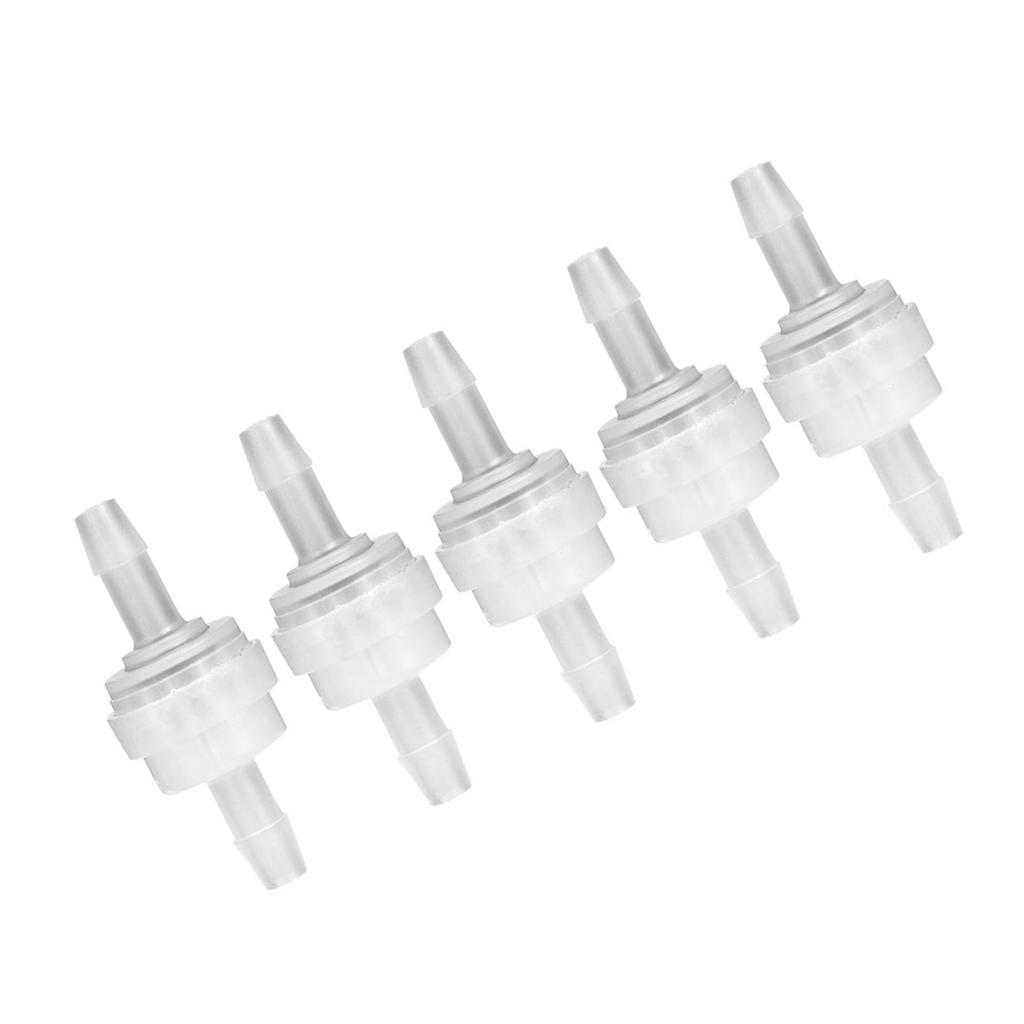 5PCS Plastic Check Valve Non Return One Way Valve for Water Treatment(6mm )
