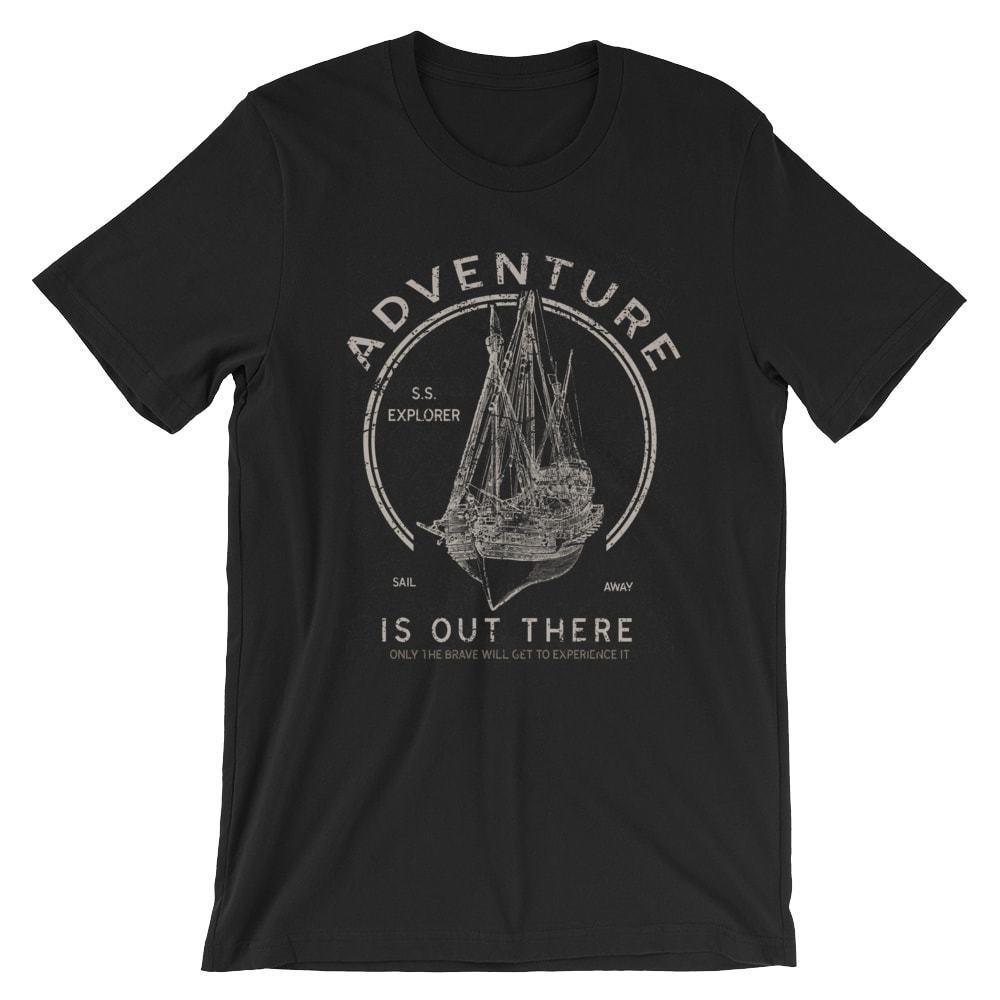 

Adventure Is Out There T-Shirt. 100% Cotton Premium Tee NEW 2XL
