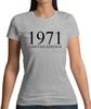 Limited Edition 1971 - Womens T-Shirt - Birthday Present 53rd 53 Gift Age