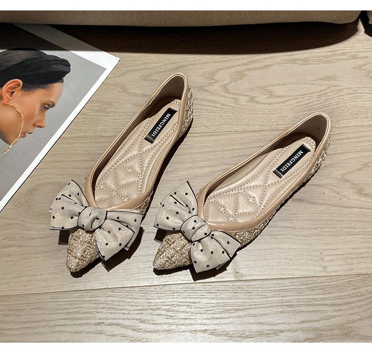 

35-43 Большие размеры горошек бант женские туфли на плоской подошве эспадрильи неглубокие мокасины с острым носком клетчатые мокасины кроссовки женские 5 хаки