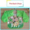 0-3 Years Baby Waterproof Anti-dirty Bib Long Sleeve Art Painting Apron Strap Smock Soft Feeding Bib Cartoon Kindergarten Gown