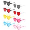 Retro UV400 Protection Heart-Shaped Sunglasses Halloween Cosplay Party Glasses Summer Beach Shades for Women
