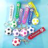 3D PVC World Cup Soccer Keychain Pendant
