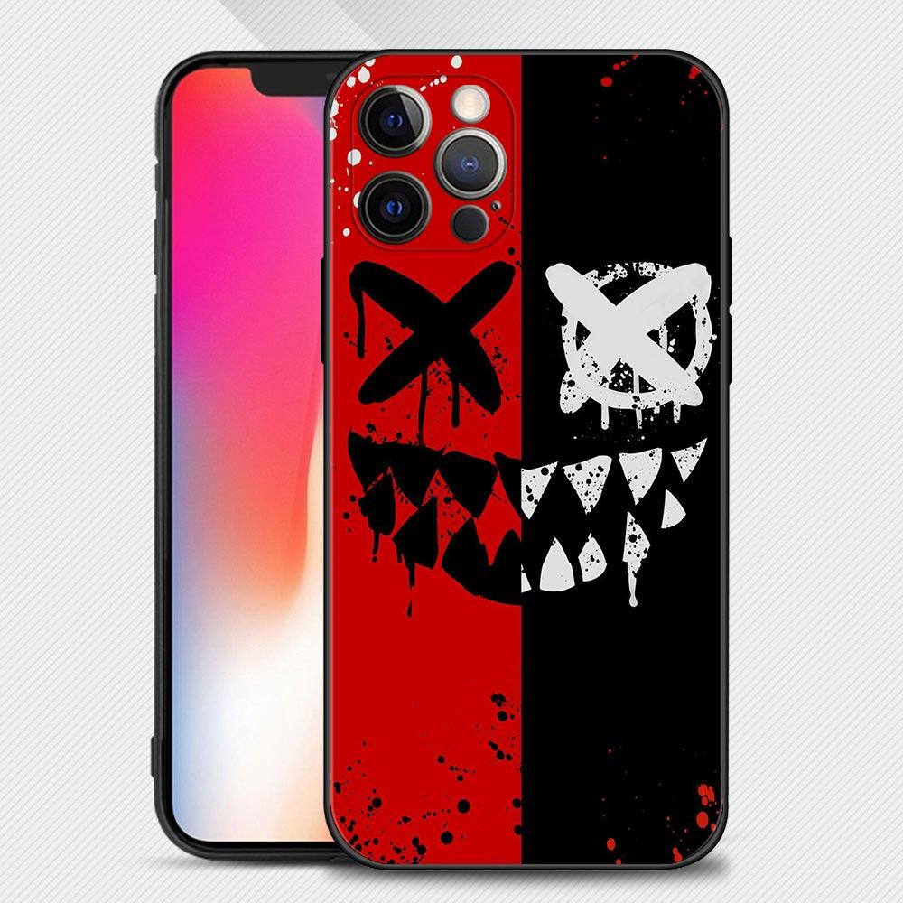 Scary Smile Skeleton Devil Case For Apple iPhone 14 13 12 11 Pro Max 13 12 Mini XS Max XR X 7 8 Plus 6 6S Silicone Shell