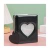 1Pcs Cute 3-inch Solid Color Photo Album Love Hollow Photocard Holder Heart Pendant Cards Collect Book Albums Portable Household