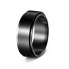 Men's Stainless Steel Rotating Multi-Style Decompression Finger Ring Set