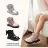 Girls' Princess Party Boots - British Style Short Boots with Fashionable Side Zip