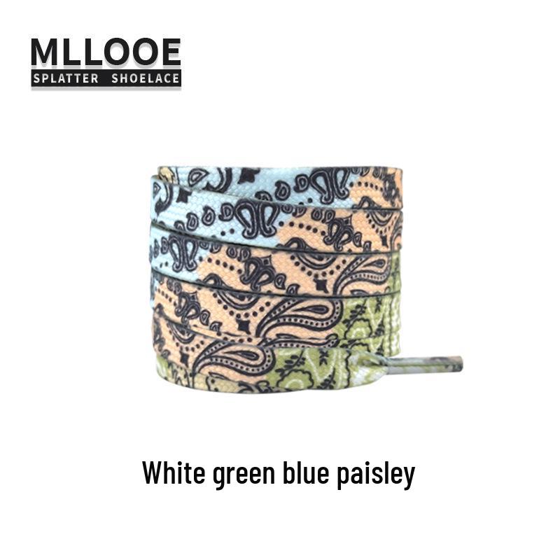 Cashew Flower Shoelaces for Air Force One AF1 & Casual White Sneakers