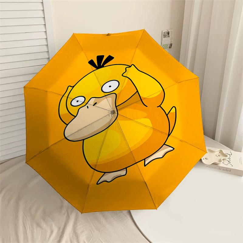 

1PC Duckling Cartoon Umbrella-9-Rib Reinforced, Automatic Open, Lightweight & Durable, Cute Fashion Accessory for Outdoor-P0706