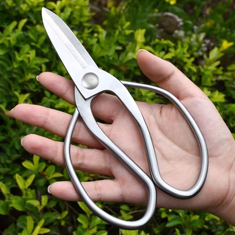 Stainless Steel Pruning Shears Portable Gardening Scissors Bonsai Pruning Flower Branch Trimming Tools Household Cutting Tools