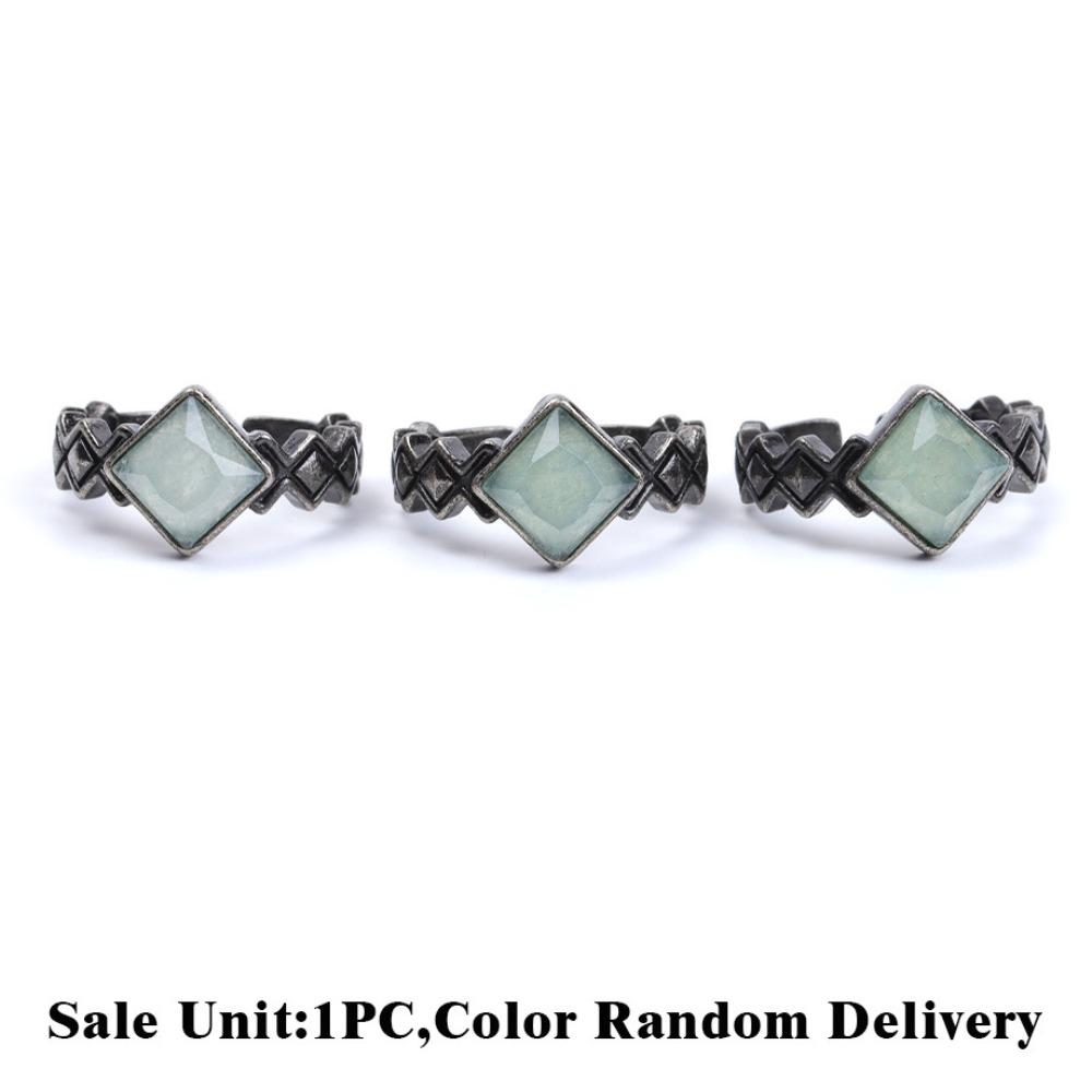 White Crystal Stone Ring Punk Style Amethyst Ring Newest Crystal Ring Fashion Accessories