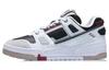 Slip Resistant Low Top Skateboard Shoes Women's White Black AGCR400-2