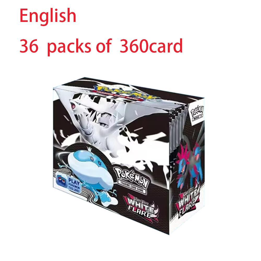 Niet-giftig Nieuw 360 Pokmon Scarlet Violet Zwarte Draak Witte Draak Kaart Pokmon Booster Zwaard Schild Serie Huisdier Elf Flash Kaart