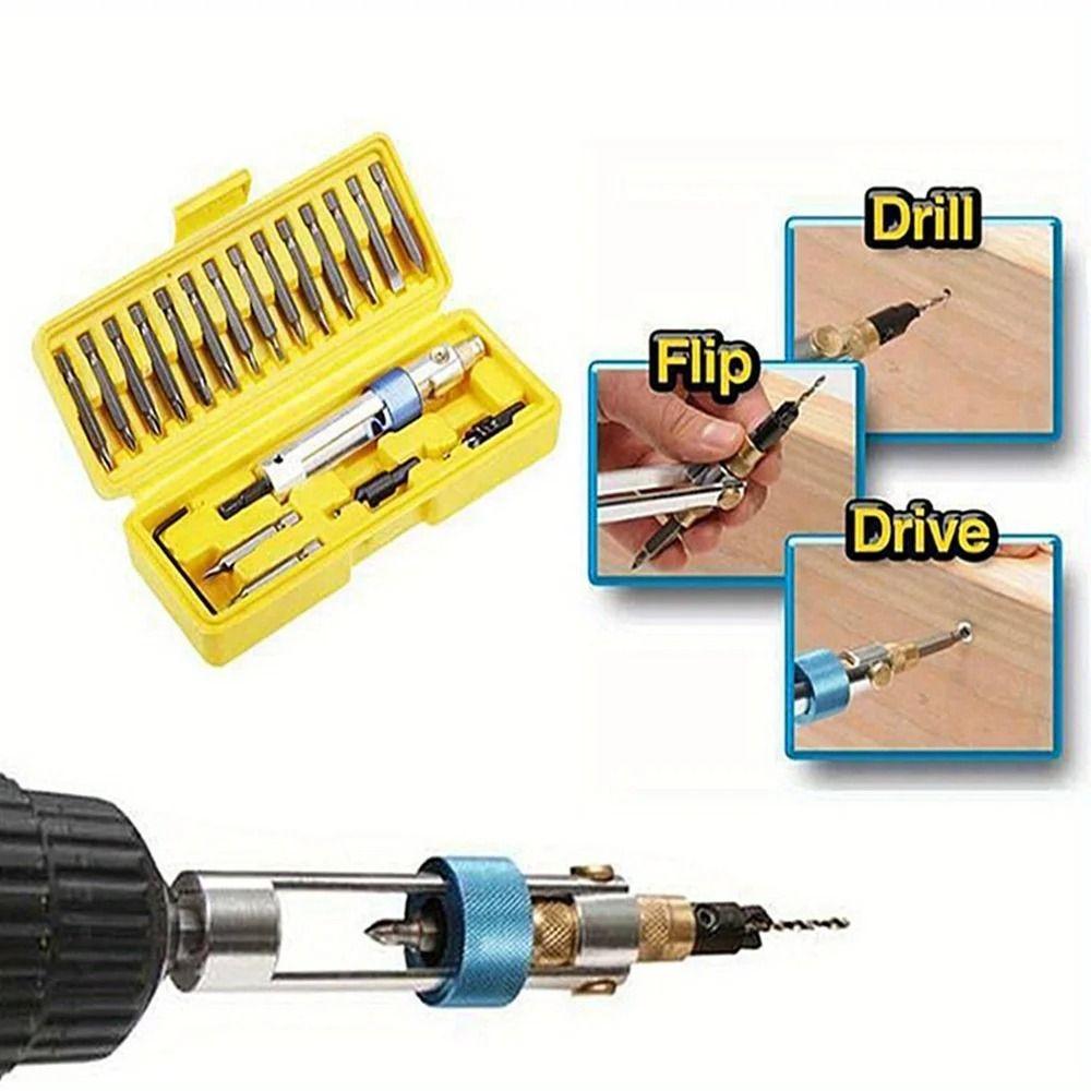 High Speed Steel Drill Driver Flip Drive Drill Bits Storage Box Screwdriver Tools Hand Tools