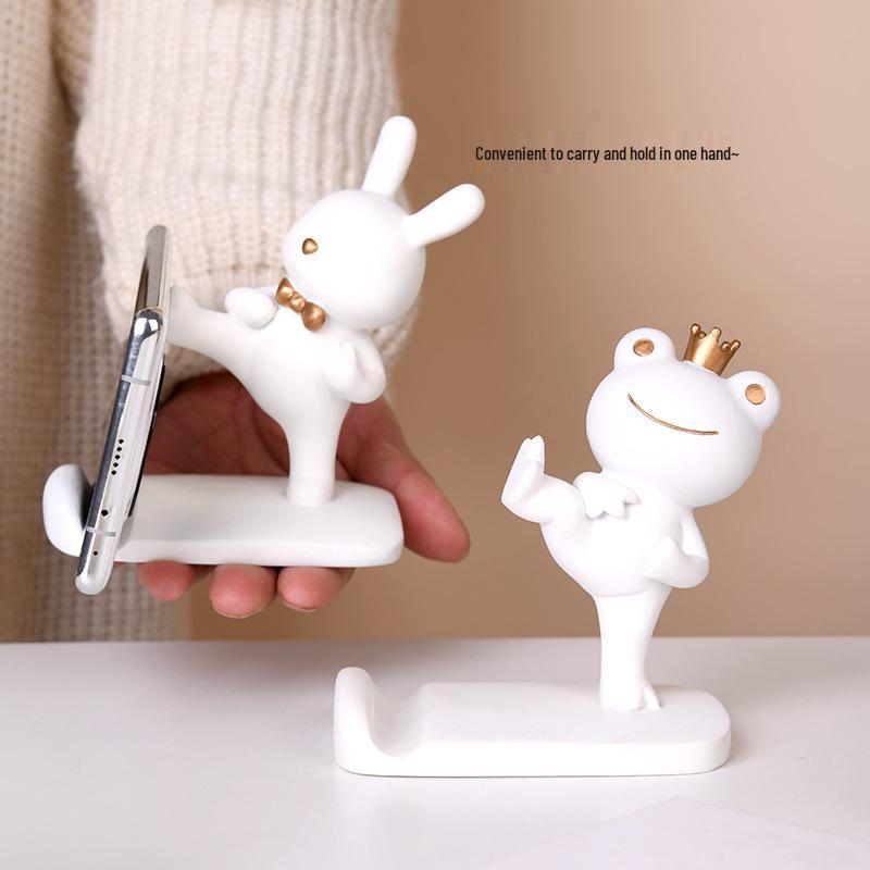 Cute Animal Phone & Tablet Stand: Bear, Frog & Rabbit Decoration for Home or Office