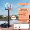 Kids Portable Basketball Hoop with Red Backboard