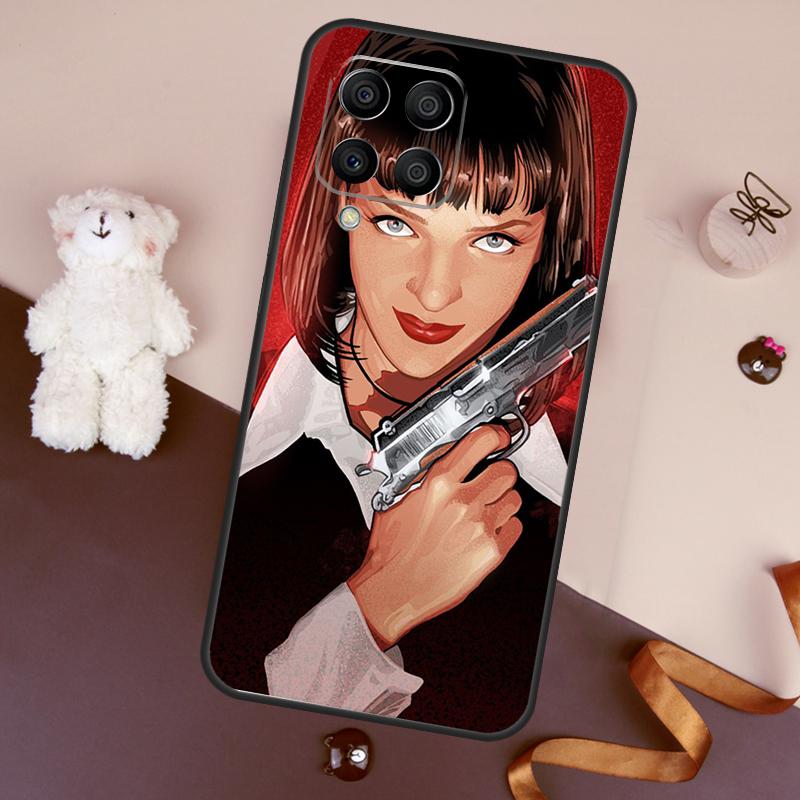 Mia Pulp Fiction Case For Samsung Galaxy M06 M53 M13 M31 M11 M35 M55 M15 M56 M36 M16 M12 M32 M52 M14 M34 M54