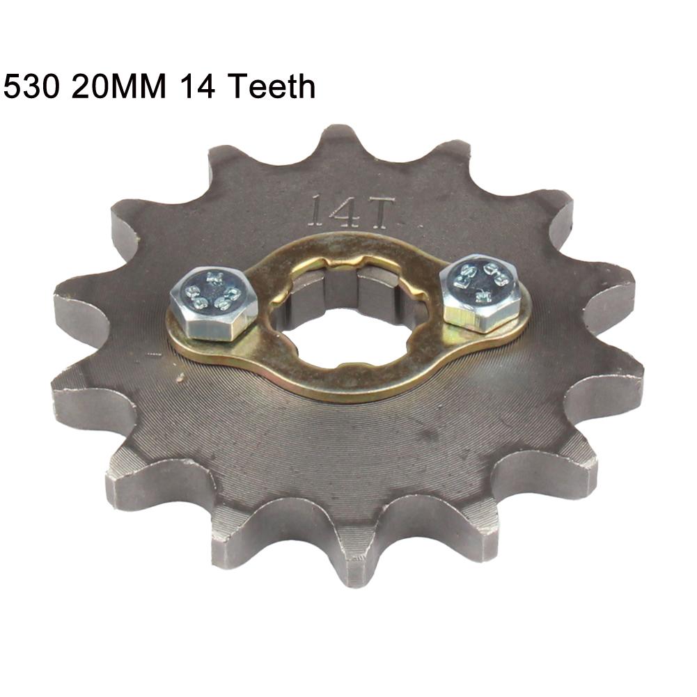 530 Chain 20mm 10 11 12 13 14 15 16 17 18 19 20 21 Teeth Front Engine Sprockets For 200 250cc Dirt Bike ATV Quad Buggy Motorbike