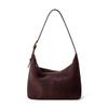 2025 Women's Frosted Genuine Leather Messenger Tote - High-End Casual Shoulder Bag